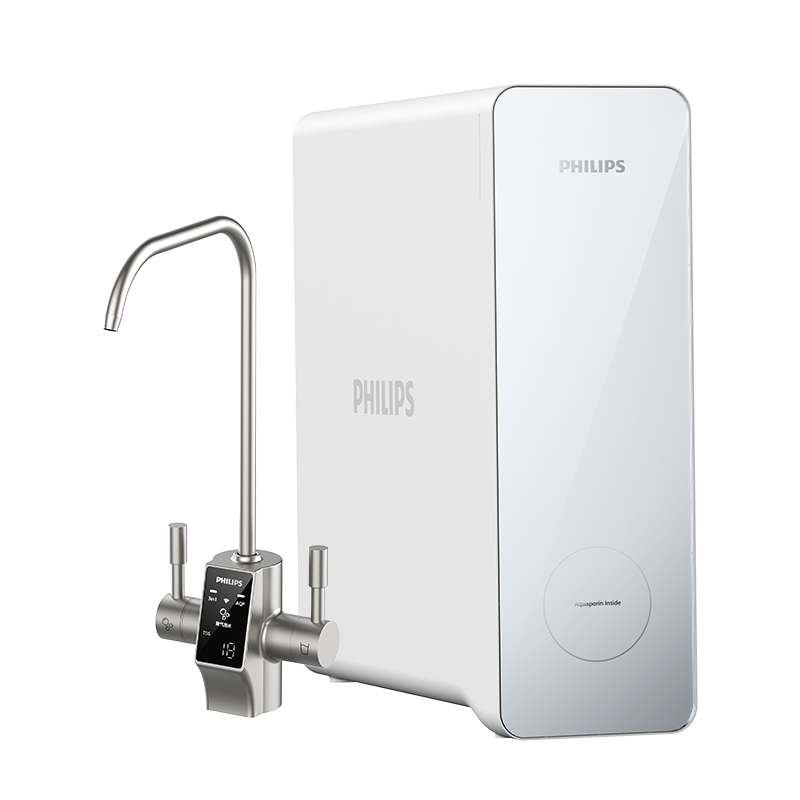 飞利浦（PHILIPS）家用净水器AUT9101气泡水 1000G 双出水，水通道蛋白膜